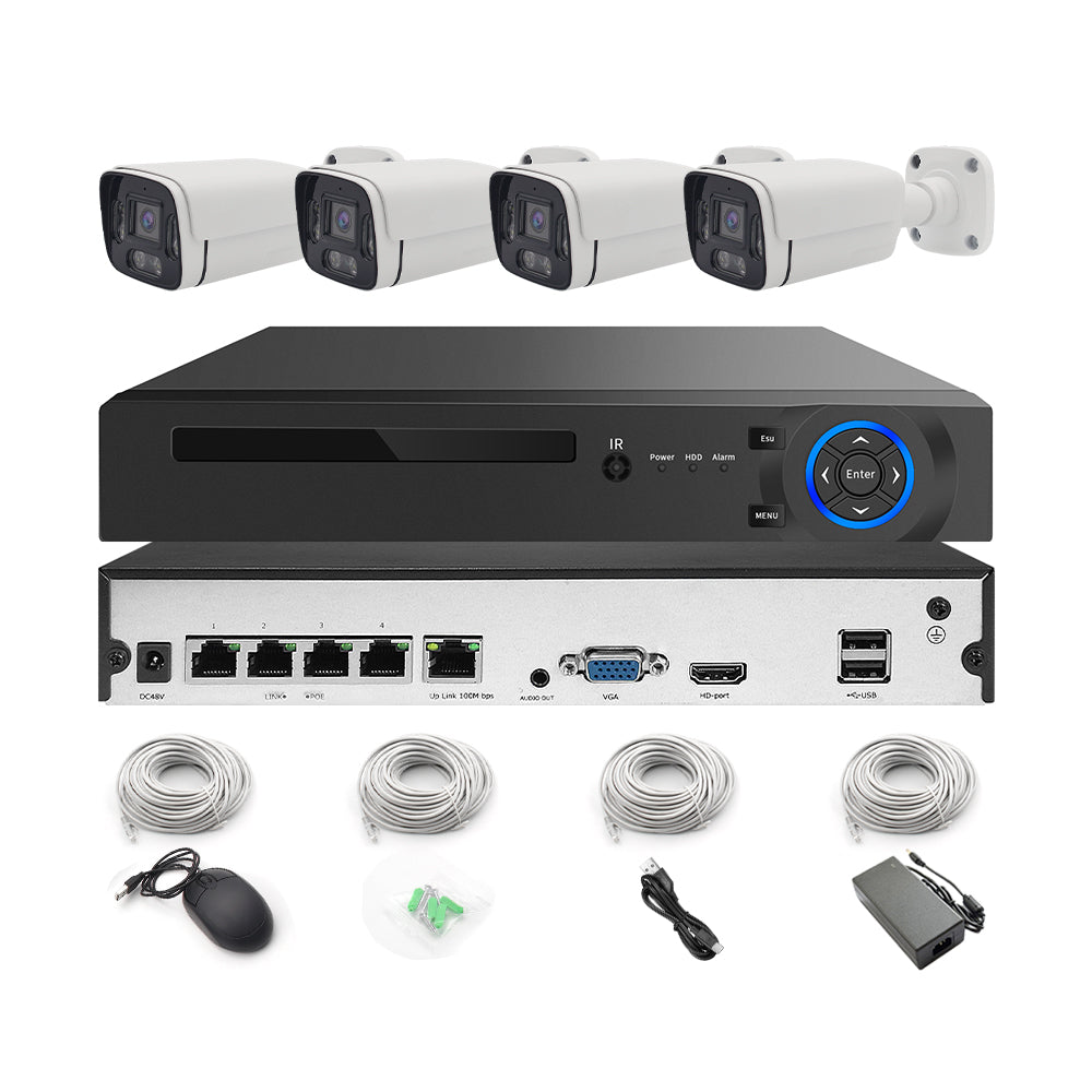 CCTV Kit Vidéo Surveillance PRO : 4 Caméras